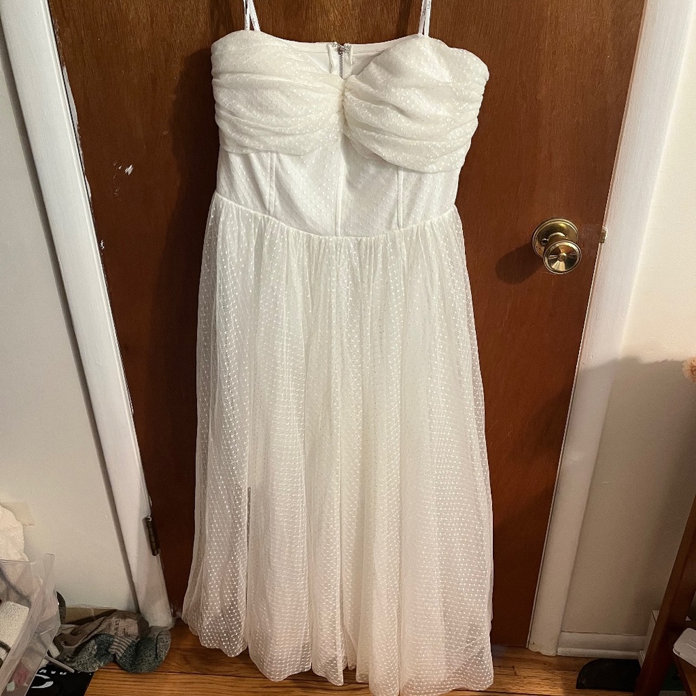 Lulus Tulle Strapless Dress